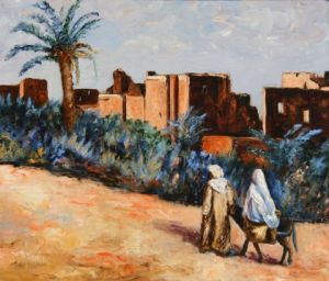 Voir le détail de cette oeuvre: en allant aux souks maroc